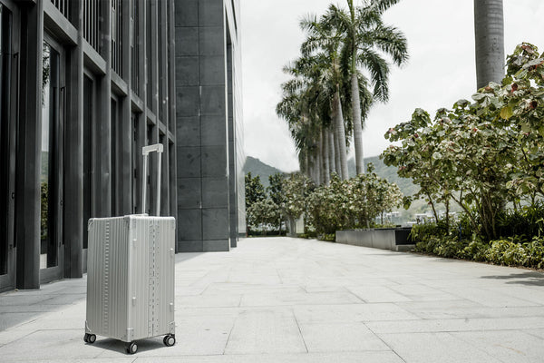 luxury luggage aluminum travel