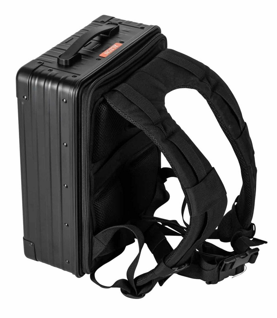 Aluminum Backpack Black with padding
