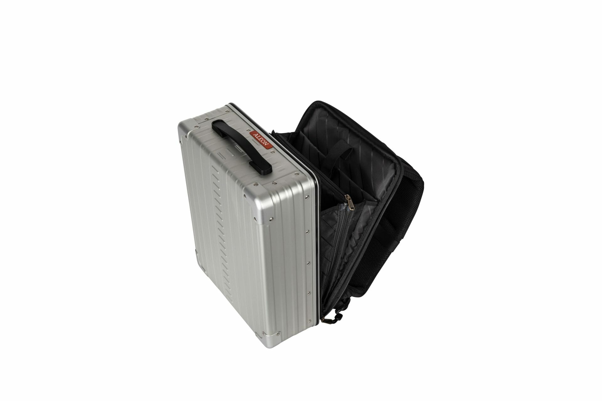 Aluminum Backpack|Aluminum Backpack Silver|16 inch aluminum backpack for busines or a carry on and laptop in bronze|16 inch aluminum backpack for business or a carryon in black|||||||packing cube for photographers|packing cube for photographers|||||16 inch backpack case that holds laptops and photo gear video||||16-inch-bacpack-camera-gear|||Silver Aleon backpack with packing cube|Aleon silver bac