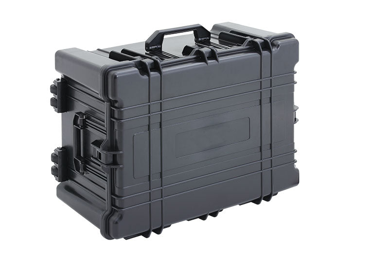 Aleon 33-inch ABS travel case showing durable secure locking system.