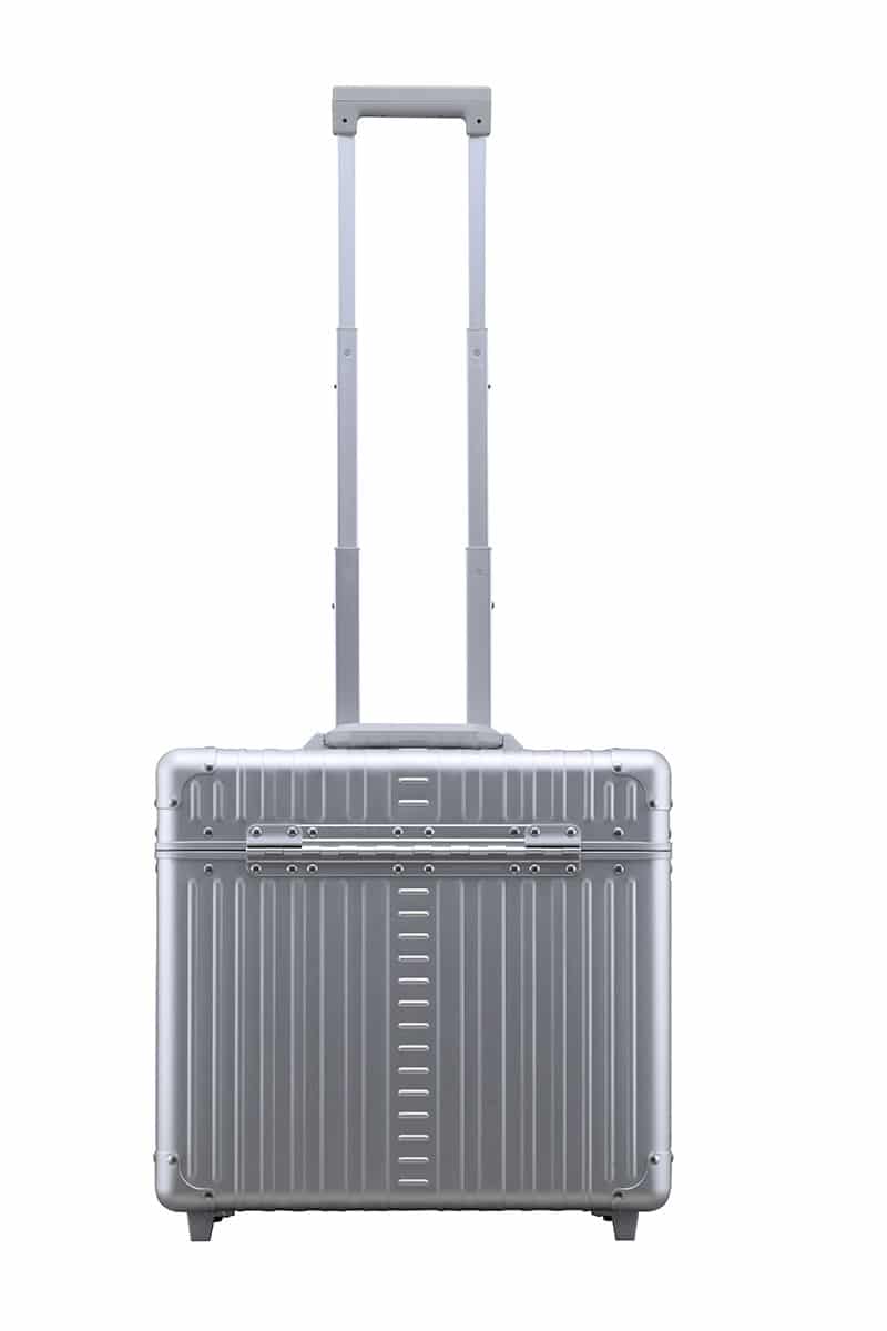 Black-Aluminum-Pilot-case|Open onyx black Aleon pilot case crafted from air craft grade aluminum|Aleon pilot case with full length piano hinge and telescoping handle|Black onyx pilot case with hands free carrying strap|Aluminum Pilots Case open and silver and black|Aluminum Pilots Case handle extended|Black-Aluminum-Pilot-case- video|Aluminum-pilotcase-silver-front-with-piano-hinges video overview