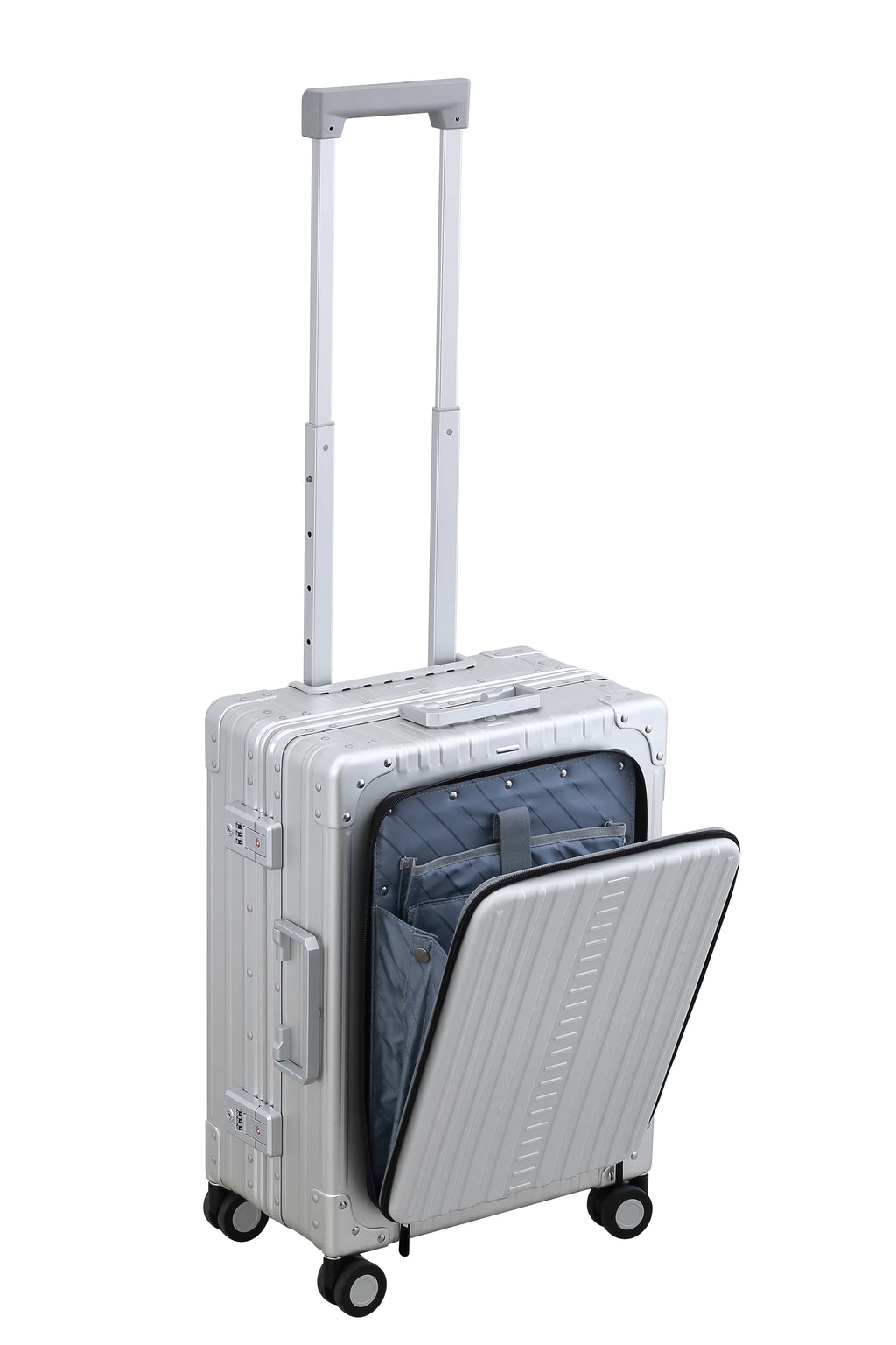 21" Front Pocket Aluminum International Carry-On