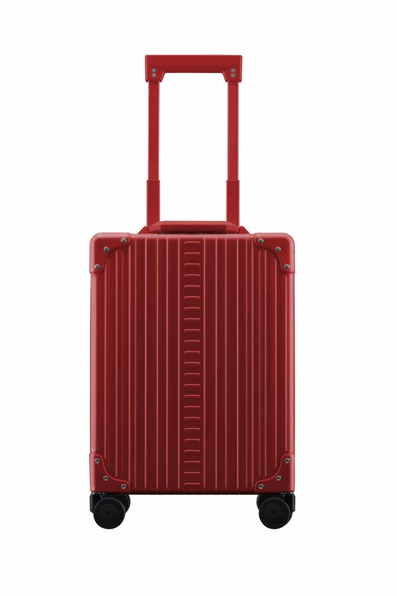 Vertical Business Carry-On|Vertical Business Carry-On|Vertical Business Carry-On|Red aluminum luggage for an over night business carry on case