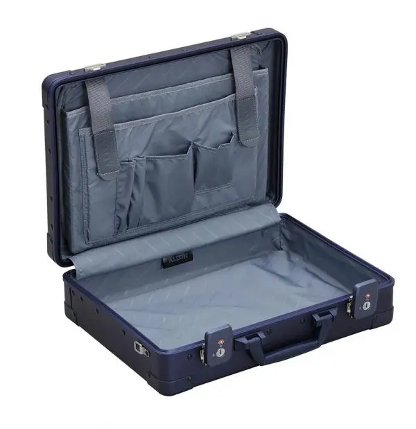 Aluminum briefcase for business and laptops
