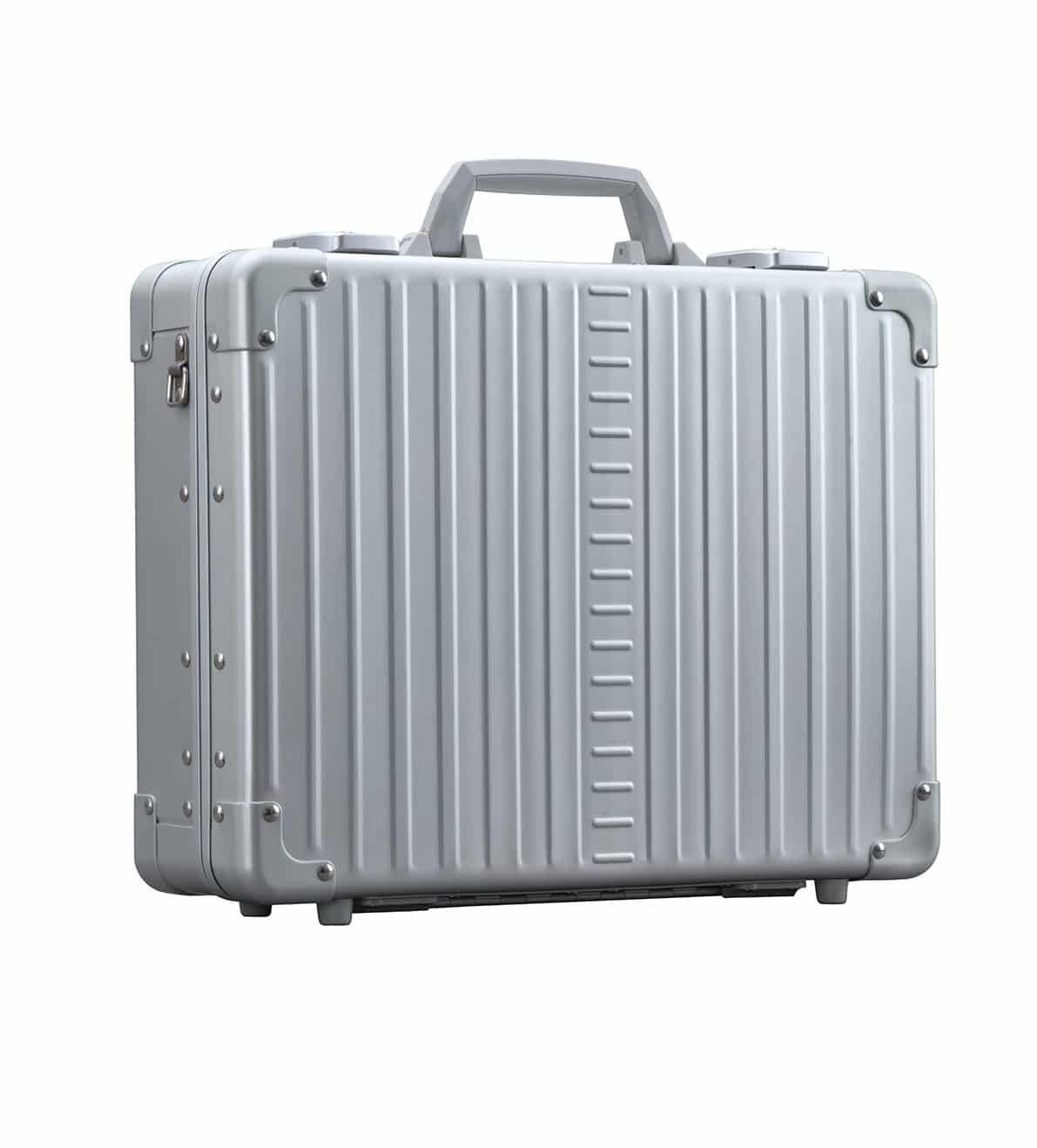 T.Z Case Aluminum Briefcase Attache Man 18 Hard-Sided Laptop Case in Silver 