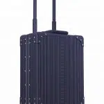 20 inch vertical business suitcase carry-on for over night trips blue