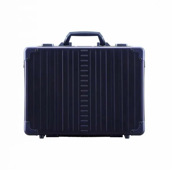 aluminum briefcase attche Blue