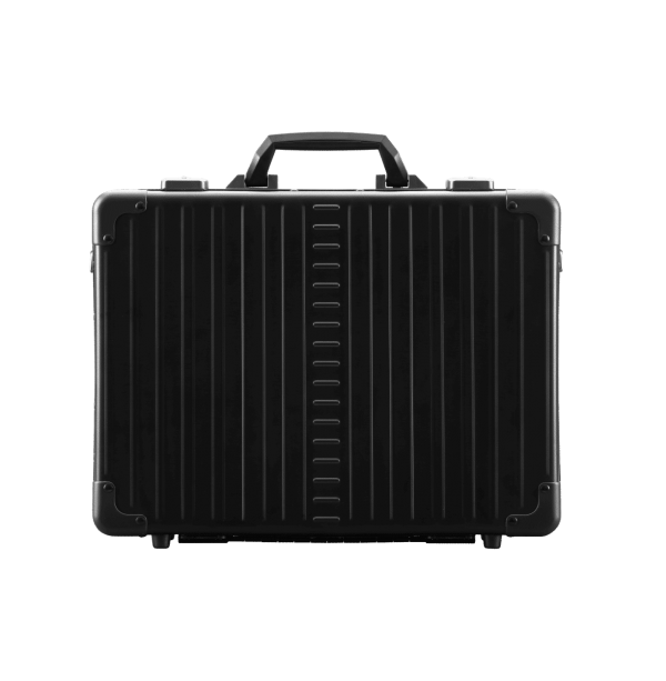 aluminum briefcase attche Black