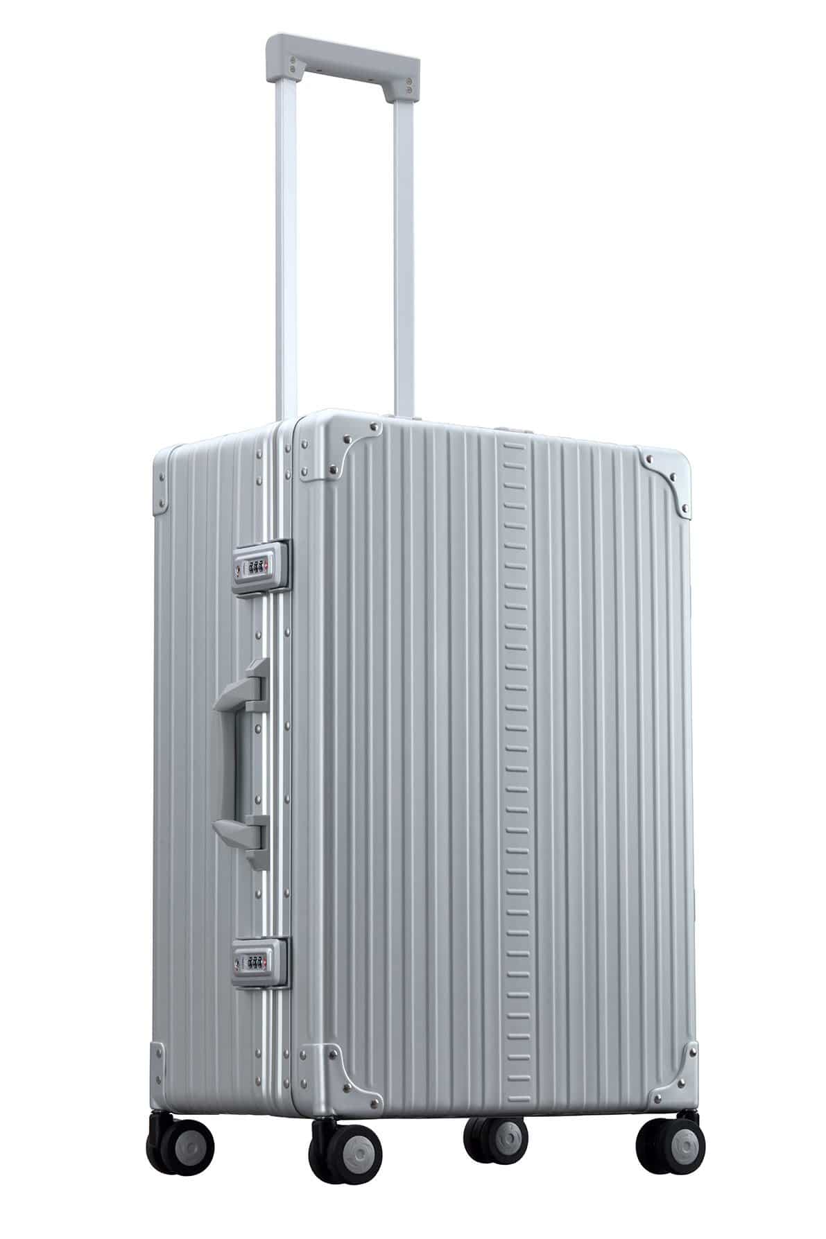 26 inch Aluminum suitcase with garment bag trunk style