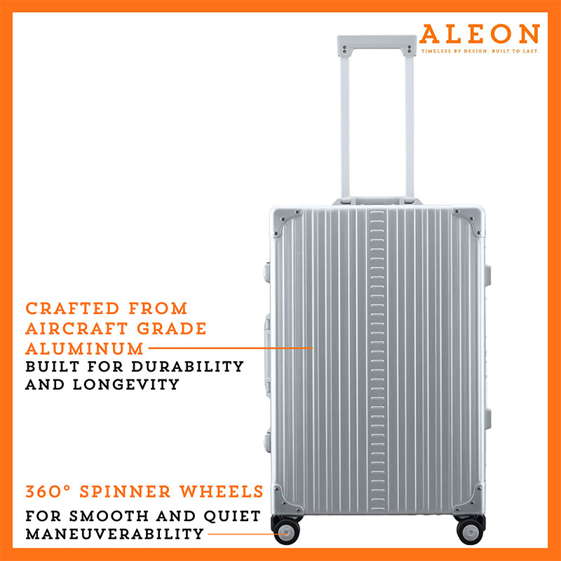 2655-PL-Front (1) Front view of Aleon silver checked case with spinner wheels
