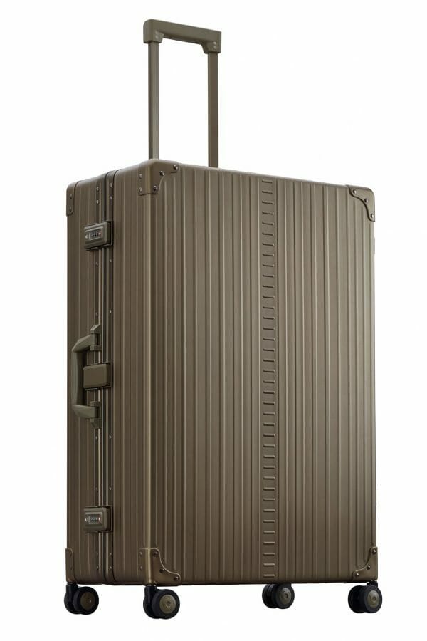 large luggage made with aluminum