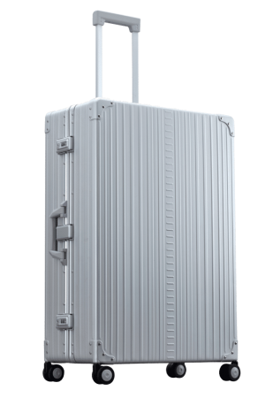 large luggage made with aluminum
