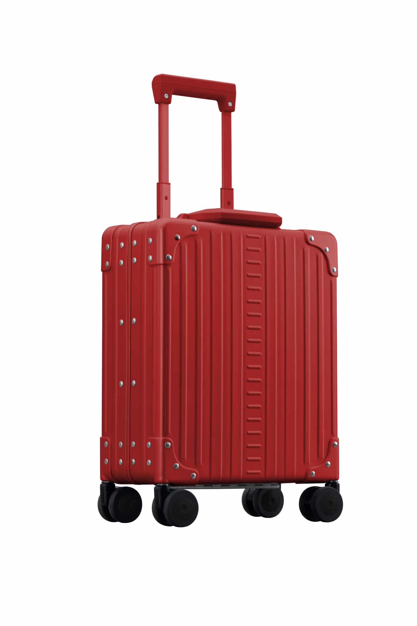 Aoibox Pure PC 16 in. Red Hard Case Luggage Computer Case with Universal Silent Aircraft Wheels