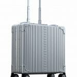Wheeled briefcase 17 inches video silver