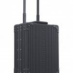 aluminum_luggage_black_with_wheels_business-overnight suitcase