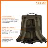 Bronze backpack with padded back and comfortable sleeves