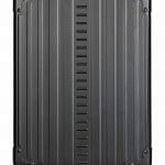 Back view of Aluminum hard shell backpack