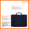 Front view of ALEON 17" attache crafted from aluminum with rfid blocking qualities