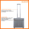 Aluminum pilot case with telescoping handle and full length piano hinge or unmatched durability