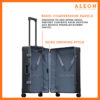 Open view of black onyx checked traveler case with compression boards