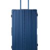 Vibrant Sharpie Blue Aluminum Trunk – Durable 30-inch Checked Luggage