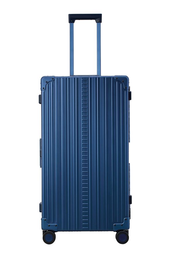 Vibrant Sharpie Blue Aluminum Trunk – Durable 30-inch Checked Luggage