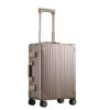 side profile of the international carry on in bronze