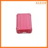 Red ruby Aleon Vertical opening crossbody case lying flat with opening facing forward